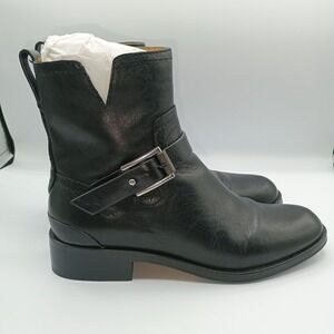 Rag & Bone Leather Black Abel Moto Zipper Buckle Boot Size 36.5. 6.5